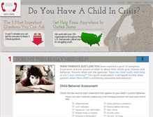 Tablet Screenshot of kidscrisis.com